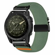 Nylonarmband mit Fallschirmschnallenverschluss - Gr&uuml;n - Garmin Fenix 9 / 9 pro - 47mm