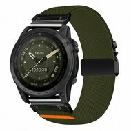 Nylonarmband mit Fallschirmschnallenverschluss - Dunkelgr&uuml;n - Garmin Fenix 9 / 9 pro - 47mm