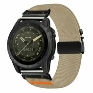Nylonarmband mit Fallschirmschnallenverschluss - Beige - Garmin Fenix 9 / 9 pro - 47mm