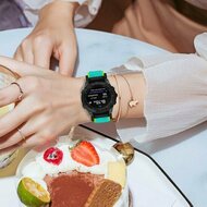 Elastisches Solo Loop Nylonarmband - Mintgr&uuml;n mit Gr&uuml;n - Garmin Fenix 9 / 9 pro - 47mm