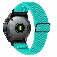 Elastisches Solo Loop Nylonarmband - Mintgr&uuml;n - Garmin Fenix 9 / 9 pro - 47mm