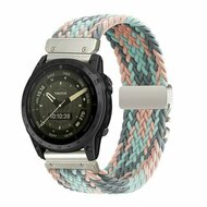 Geflochtenes Nylonarmband mit Fallschirmschnallenverschluss - Mehrfarbig Pastell - Garmin Fenix 9 / 9 pro - 47mm