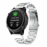 Edelstahl-Gliederarmband - Silber - Garmin Fenix 9 / 9 pro - 51mm