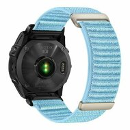 Sport Loop Nylonarmband - Hellblau - Garmin Fenix 9 / 9 pro - 51mm