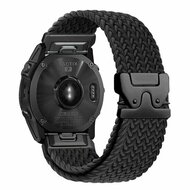 Geflochtenes Nylonarmband mit Fallschirmschnallenverschluss - Schwarz - Garmin Fenix 9 / 9 pro - 51mm