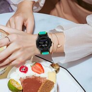 Elastisches Solo Loop Nylonarmband - Mintgr&uuml;n mit Gr&uuml;n - Garmin Quatix 8 - 47mm