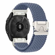 Geflochtenes Nylonarmband mit Fallschirmschnallenverschluss - Blaugrau - Garmin Quatix 8 - 47mm