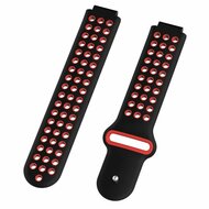 Silikon-Sportarmband - Schwarz + Rot - Garmin Approach S20