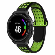 Silikon-Sportarmband - Schwarz + Gr&uuml;n - Garmin Approach S20
