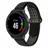 Silikon-Sportarmband - Schwarz + Grau - Garmin Approach S20