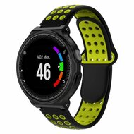 Silikon-Sportarmband - Schwarz + Gelb - Garmin Approach S20