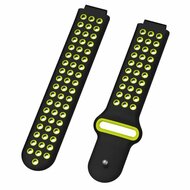 Silikon-Sportarmband - Schwarz + Gelb - Garmin Approach S20