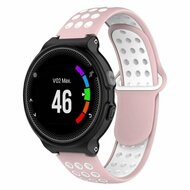 Silikon-Sportarmband - Rosa + Wei&szlig; - Garmin Approach S20
