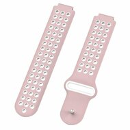 Silikon-Sportarmband - Rosa + Wei&szlig; - Garmin Approach S20