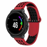 Silikon-Sportarmband - Rot + Schwarz - Garmin Approach S20