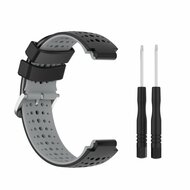 Dot Pattern Silikonarmband - Schwarz + Grau - Garmin Approach S20