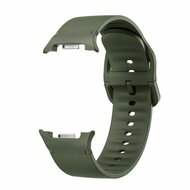 Soft Silikonarmband - Gr&ouml;&szlig;e: M/L - Armeegr&uuml;n - Samsung Galaxy Watch 9 - 40mm / 44mm