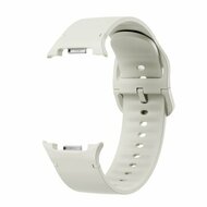 Soft Silikonarmband - Gr&ouml;&szlig;e: M/L - Cremewei&szlig; - Samsung Galaxy Watch 9 - 40mm / 44mm
