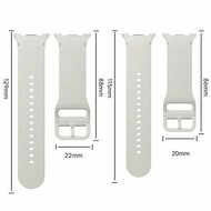 Soft Silikonarmband - Gr&ouml;&szlig;e: M/L - Rot - Samsung Galaxy Watch 9 - 40mm / 44mm
