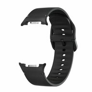Soft Silikonarmband - Gr&ouml;&szlig;e: M/L - Schwarz - Samsung Galaxy Watch 9 - 40mm / 44mm