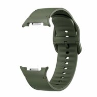 Soft Silikonarmband - Gr&ouml;&szlig;e: S/M - Armeegr&uuml;n - Samsung Galaxy Watch 9 - 40mm / 44mm