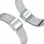 Edelstahlarmband - Silber mit Ros&eacute;gold - Samsung Galaxy Watch 9 - 40mm / 44mm