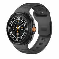Wave Silikonarmband mit Muster - Schwarz - Samsung Galaxy Watch 9 - 40mm / 44mm