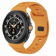Wave Silikonarmband mit Muster - Orange - Samsung Galaxy Watch 9 - 40mm / 44mm