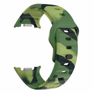 Wave Silikonarmband - Camouflage Gr&uuml;n - Samsung Galaxy Watch 9 - 40mm / 44mm