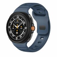 Wave Silikonarmband mit Muster - Dunkelblau - Samsung Galaxy Watch 9 - 40mm / 44mm
