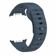 Wave Silikonarmband mit Muster - Dunkelblau - Samsung Galaxy Watch 9 - 40mm / 44mm