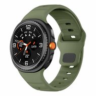 Wave Silikonarmband - Dunkelgr&uuml;n - Samsung Galaxy Watch 9 - 40mm / 44mm