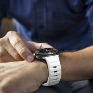 Wave Silikonarmband - Wei&szlig; - Samsung Galaxy Watch 9 - 40mm / 44mm