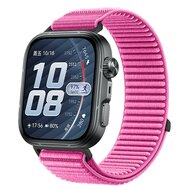 Geripptes Nylonarmband - Rosa - Huawei Watch Fit 5 / 4 / 3