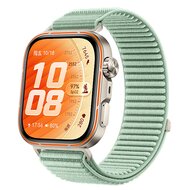 Geripptes Nylonarmband - Mintgr&uuml;n - Huawei Watch Fit 5 / 4 / 3