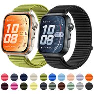 Geripptes Nylonarmband - Blau - Huawei Watch Fit 5 / 4 / 3