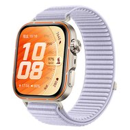 Geripptes Nylonarmband - Hellviolett - Huawei Watch Fit 5 / 4 / 3