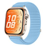 Geripptes Nylonarmband - Hellblau - Huawei Watch Fit 5 / 4 / 3
