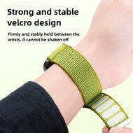 Geripptes Nylonarmband - Dunkelgr&uuml;n - Huawei Watch Fit 5 / 4 / 3