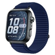 Geripptes Nylonarmband - Dunkelblau - Huawei Watch Fit 5 / 4 / 3