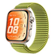 Geripptes Nylonarmband - Gr&uuml;n - Huawei Watch Fit 5 / 4 / 3