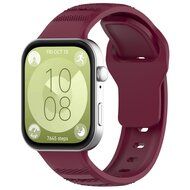 Silikon Outdoor-Band - Weinrot - Huawei Watch Fit 3 / Fit 4