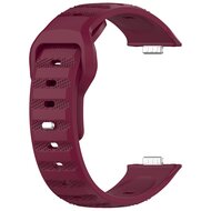 Silikon Outdoor-Band - Weinrot - Huawei Watch Fit 3 / Fit 4