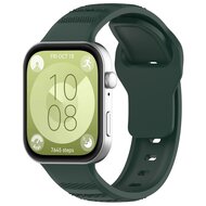 Silikon Outdoor-Band - Dunkelgr&uuml;n - Huawei Watch Fit 3 / Fit 4