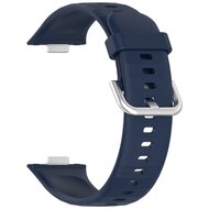 Silikonband mit Dornschlie&szlig;e - Dunkelblau - Huawei Watch Fit 3 / Fit 4