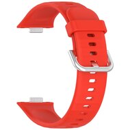 Silikonband mit Dornschlie&szlig;e - Rot - Huawei Watch Fit 3 / Fit 4