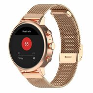 Garmin Forerunner 55 / 70 / 165 / 170 / 245 / 570 (42mm) / 645 - Milanaise-Armband mit Klemmverschluss - Champagnergold