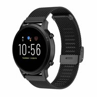 Garmin Forerunner 55 / 70 / 165 / 170 / 245 / 570 (42mm) / 645 - Milanaise-Armband mit Klemmverschluss - Schwarz