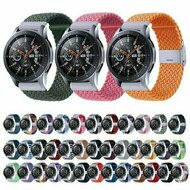 Huawei Watch 5 - 42mm - Geflochtenes Nylonarmband - Schwarz / Wei&szlig;