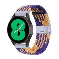 Huawei Watch 5 - 42mm - Geflochtenes Nylonarmband - Ocker / lila